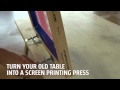 Screen Printing Table Hinge Clamps