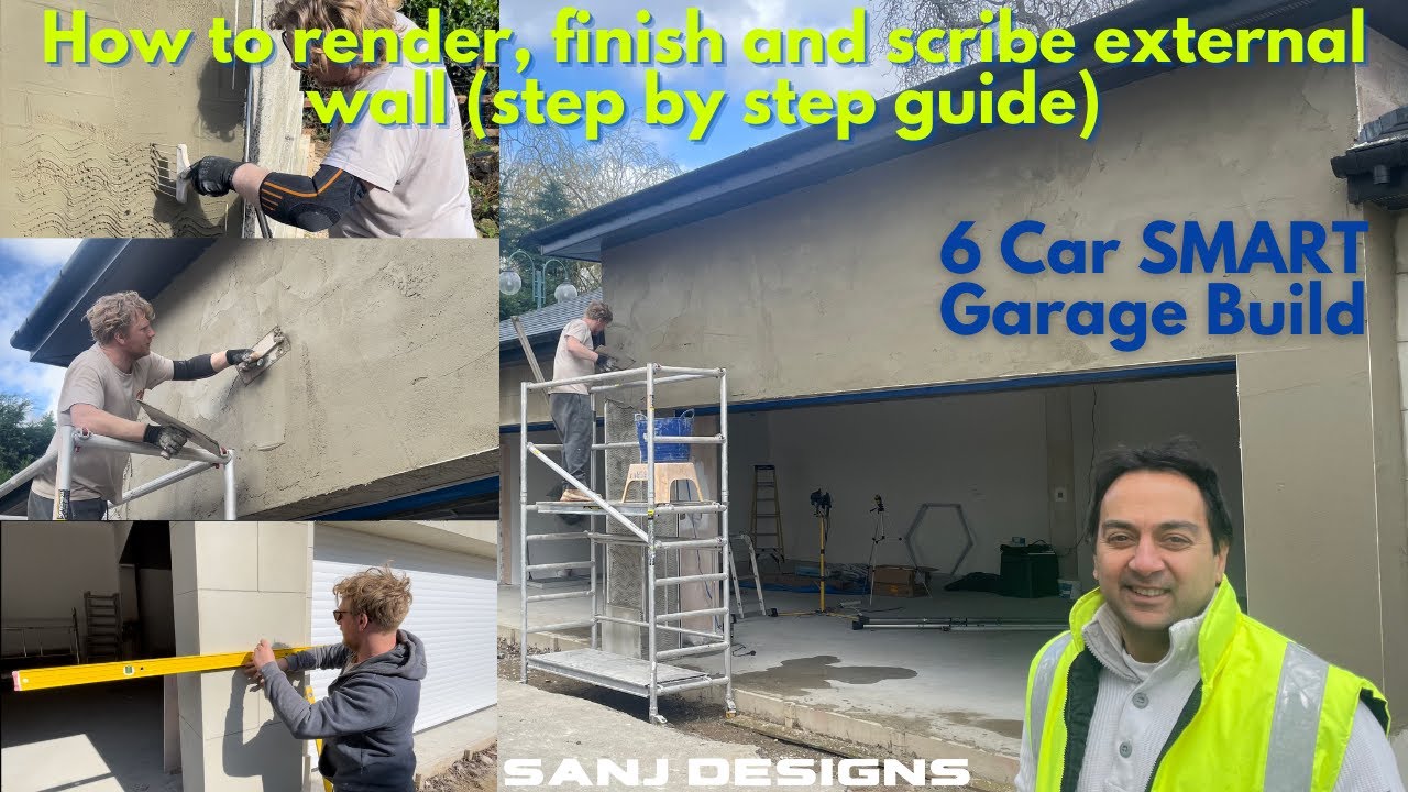 Scribed Rendered Block Work How to Render, Finish and Scribe External Walls (Step by Step) | Part ...