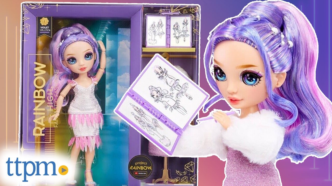 Rainbow High Fantastic Fashion Violet Willow Doll Review! (Project Rainbow)  