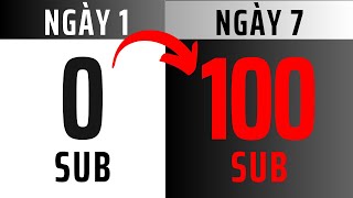 Đạt 100 SUB YOUTUBE THẬT đầu tiên NHANH NHẤT với cách TĂNG SUB YOTUUBE 2023 KHÔNG TỤT mới nhất