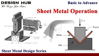 Sheet metal operation-part 1|sheet metal design series|