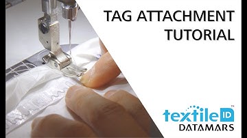 RFID tag attachment tutorial (UHF LaundrychipTM ST, PA, in pouch) _ by Datamars Textile ID