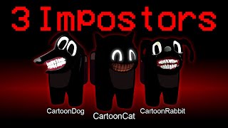 Among us perfect timing but cartoon cat cartoon rabbit cartoon dog is an impostor ( amongus meme )