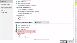 Excel Date Filter Is Not Grouping By Month