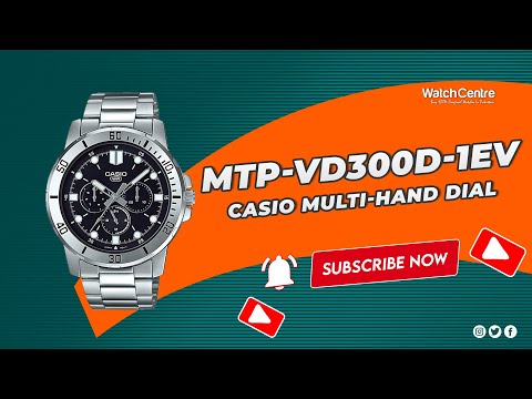 Casio MTP-VD300D-1EV Silver Chain & Black Multi-Hand Dial Men's Quartz Watch Review