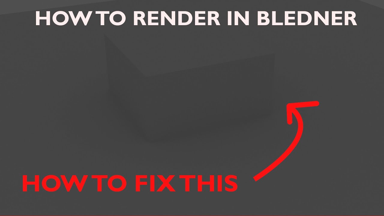 How to render in Blender (Absolute beginner tutorial) - YouTube