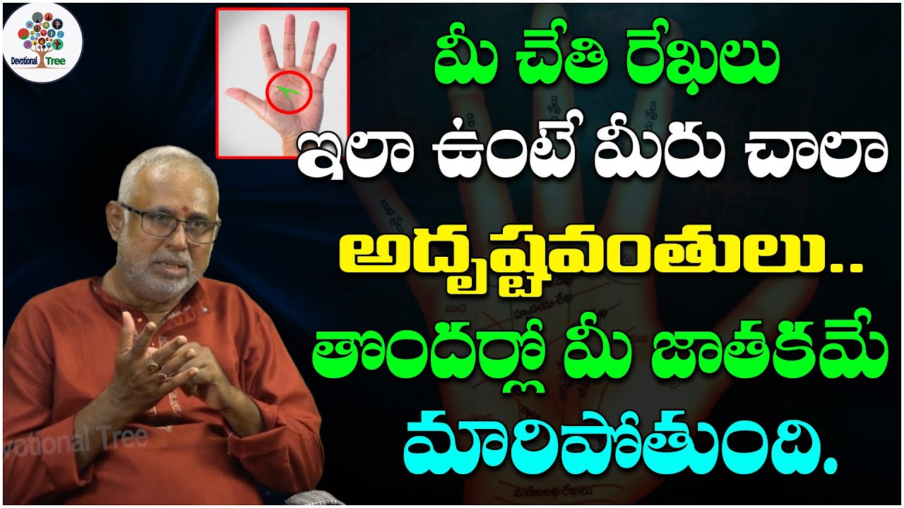చేతి రేఖలు ఇలా ఉంటే చాలా అదృష్టవంతులు | Hasta Samudrikam Shastram By KVVN SharmaEP#22| Palmistry |DT