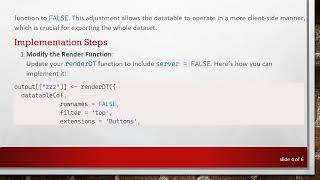 How To Export The Entire R Shiny Datatable To Excel Using The Buttons Extension