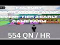 Tier 2 Early game farm - 554Qn/hr | Factory simulator classic event