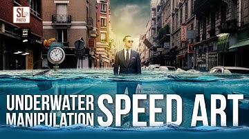 Underwater photo manipulation | photoshop tutorial | Speed Art