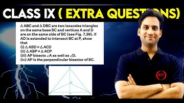 ∆ ABC and ∆ DBC are two isosceles triangles on the same base BC and vertices A and D are on the