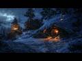 Safe Inside the Winter Storm | Cozy Cabin Blizzard Sounds for Deep Sleep & Insomnia Relief