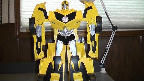 TRANSFORMERS ROBOTS IN DISGUISE 3 STEPS SUPER BUMBLEBEE VIDEO TOY REVIEW