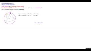 Circle Property 2 (Angles in the same segment)