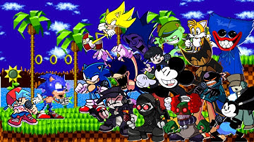 FNF For-hire - But Everyone Sings It 🎤 (Different Characters Sing It)VS Dorkly Sonic