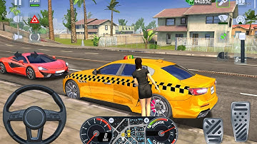 Taxi Simulator 2023 #33 Cab Car Service Driving | Car Game Android Gameplay