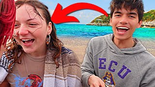 Surprising Her At The Beach!