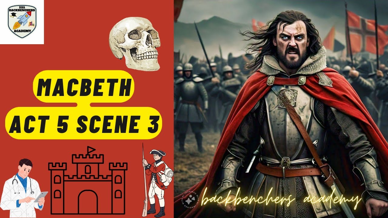 MACBETH ACT 5 SCENE 3|BACKBENCHERS ACADEMY|LINE BY LINE EXPLANATION IN ...