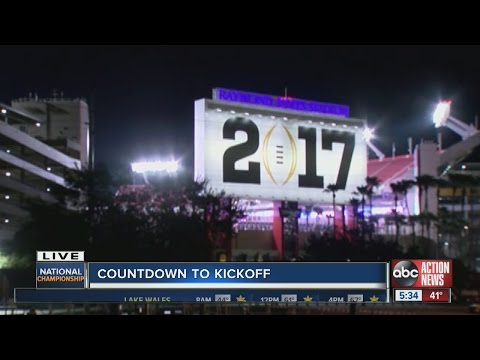 Countdown to kickoff at the National Championship in Tampa