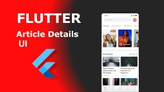 Flutter Article Details UI - Speed code