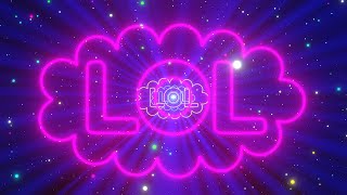 Neon Lights LOL Bubble Tunnel Glow Particles 4K Free Colorful Motion Background #2