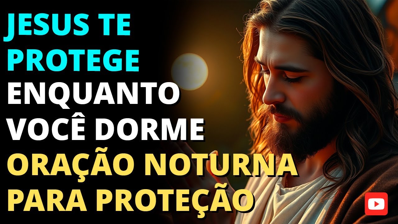 JESUS TE PROTEGE ENQUANTO VOCÊ DORME 🙏 Oração Noturna para Paz, Livramento e Descanso Espiritual