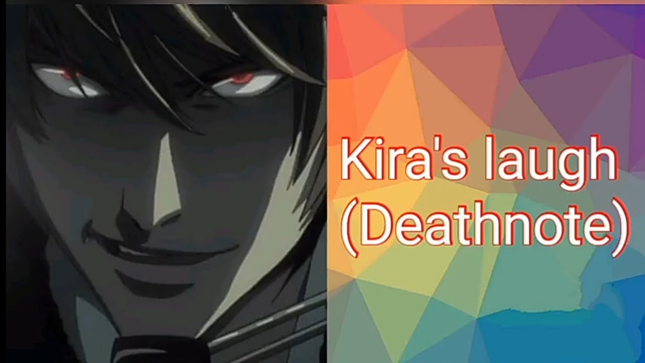Deathnote Kira's laugh in Japanese (ORIGINAL) and English - YouTube