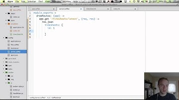 Ember routes, models, templates, and controllers.