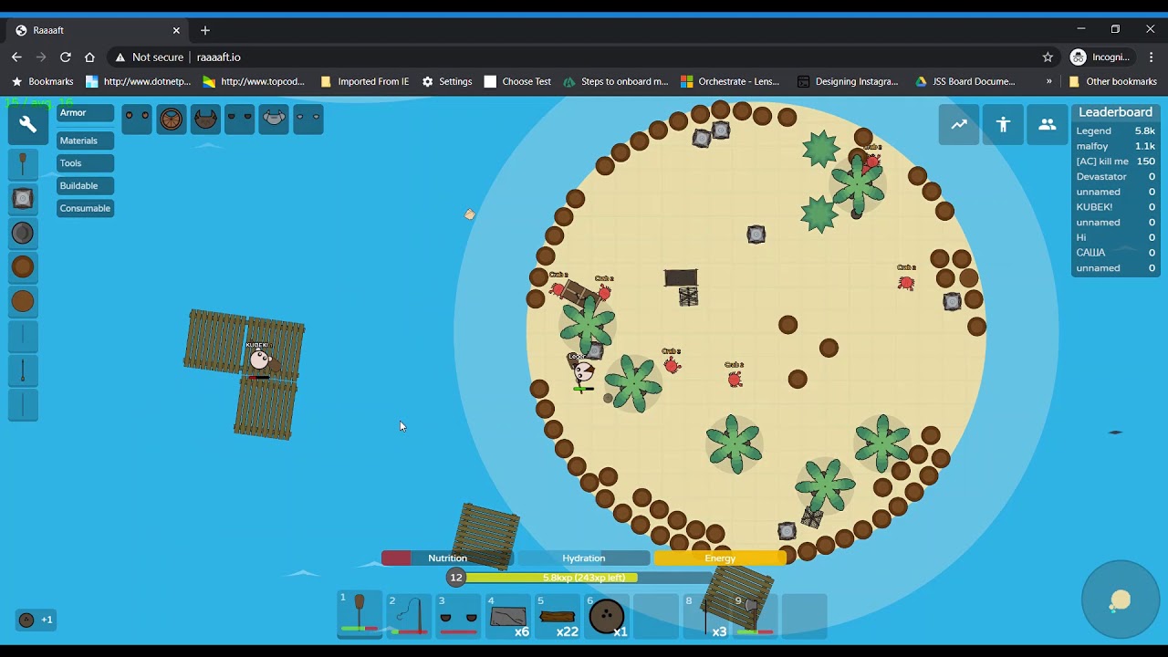 I played raaaaft io for the first time part 6 last