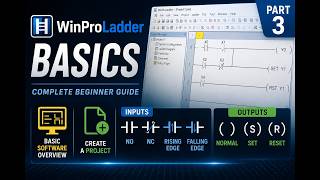 Fatek PLC Programming Course #3 – WinProLadder Basics (Project Creation, NO/NC, Set &amp; Reset)