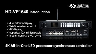 Huidu 4K All-in-One LED Processor Synchronous Controller VP1640 (WiFi)