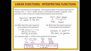 Interpreting Parameters of Linear Functions