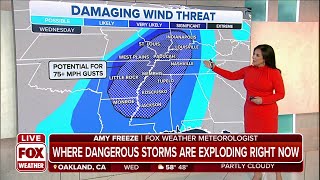 Major Severe Storm Outbreak Expected To Bring Destructive Winds Reaching 75+ MPH Gusts
