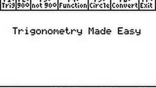 Step by Step Trigonometry on the TI89 (www.ti89.com) screenshot 1