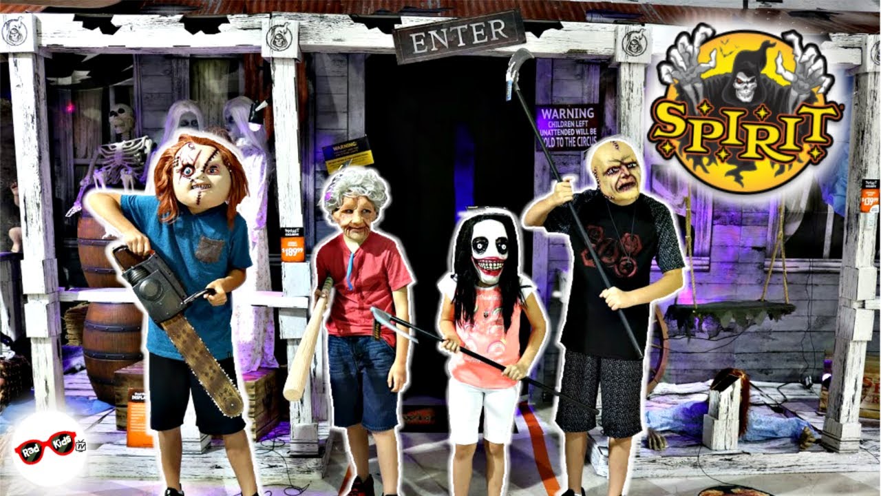 CREEPIEST STORE EVER! | Follow us through SPIRIT HALLOWEEN STORE! | RaD KiDs TV camera iphone 8 plus apk