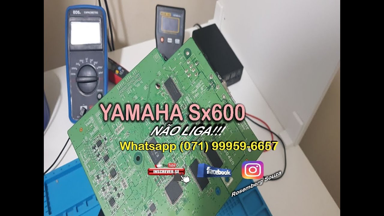 Teclado Yamaha Psr Sx600  Não Liga!!!