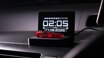 F1 Cockpit-Inspired Digital OLED Clock With ESP32