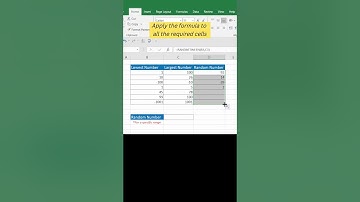Use RANDBETWEEN function in Excel #shorts #youtubeshorts #excel #randbetween #exceltutorial #random