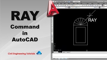 AutoCAD #32 - How to use RAY Command in AutoCAD | AutoCAD Basics
