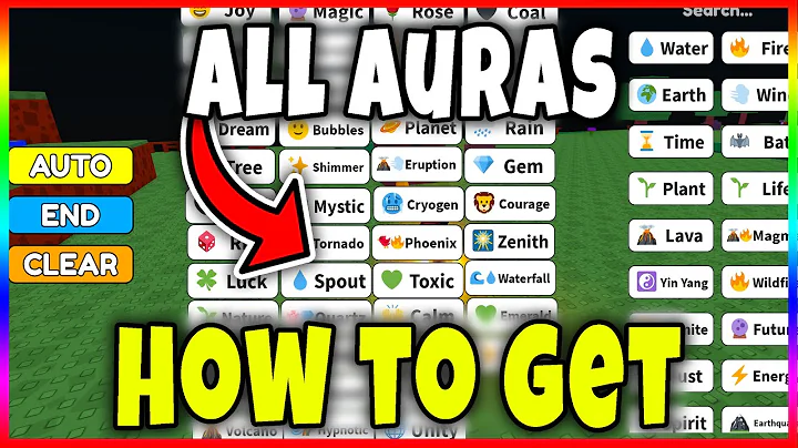 ALL AURAS (NO ROBUX USE) in AURA CRAFT DRAG TO COMBINE Roblox