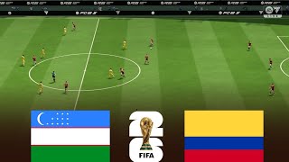 Uzbekistan vs Colombia | World cup 2026 full match | FIFA 25 game simulation