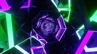 VJ LOOP NEON Pink Ice Blue Tunnel Abstract Background Video Simple Lines Pattern 4k Screensaver