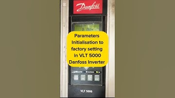 VLT5000 Danfoss Inverter | Factory Reset & Parameter Initialization Tutorial