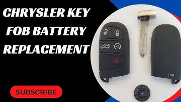 Chrysler Key Fob Battery Replacement (Chrysler 200, Chrysler 300 & More)