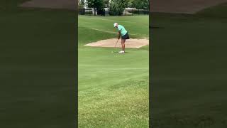 WOGA 2021 birdie putt hole 18 at Oaktree Country Club