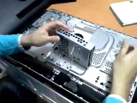 How to disassemble HP ENVY 23 ALL IN 1 3TB+Memory 16 GB - YouTube