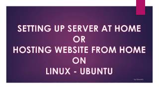 Host Website From Home Using Ubuntu-Linux