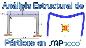 ¿Cómo analizar Pórticos en SAP2000?