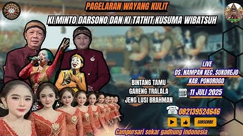 🛑 Poppenspel-poppenspeler KI MINTO DARSONO & KI TATHIT KW // BT: GARENG & LUSI // "WAHYU KAMULYAN"