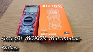 AstroAI M6KOR Multimeter First Look & Couple Of Notes